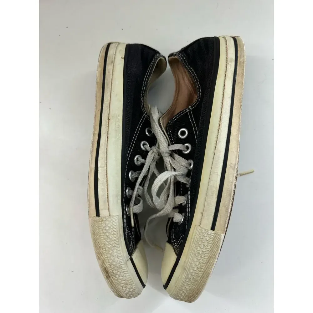 Vtg 80s 90s Converse Mens Sz 5.5 Women’s 7.5 Black Low Top All Star USA Sneakers